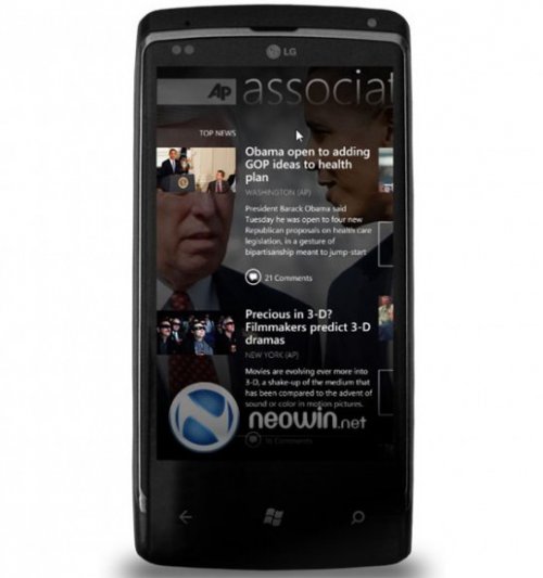 Смартфон LG с ОС Windows Phone 7 Series ...